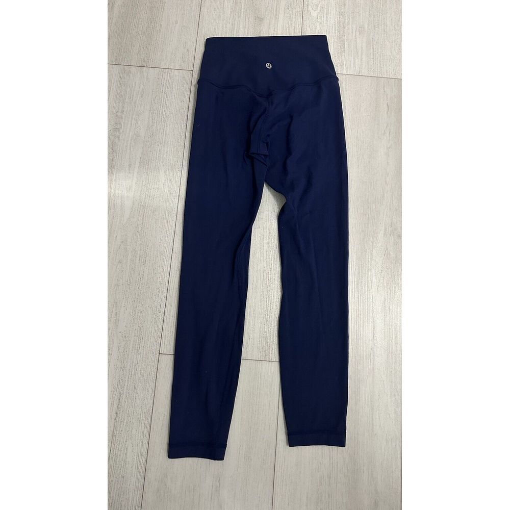 Lululemon Size 4 Align Pant II Nulu Fabric Full Length Leggings in Blueberry Jam